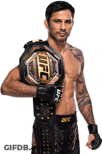 Man Holding UFC Championship Belt GIF