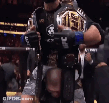 Man Holding UFC Championship Belt GIF