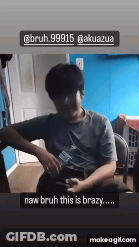 Man Holding Water Saying Naw Bruh This Is Brazy GIF