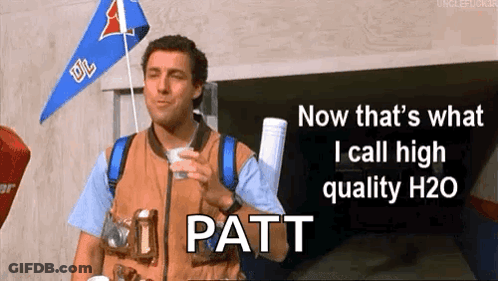 Man Holding Water Saying Now That's What I Call High Quality H2O GIF