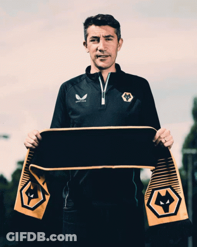 Man Holding Wen Scarf GIF