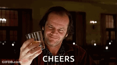 Man Holding Whiskey Cheers GIF