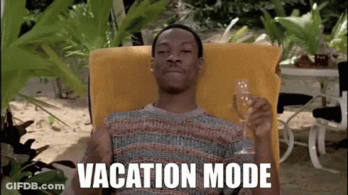 Man Holding Wine Glass Vacation Mode GIF