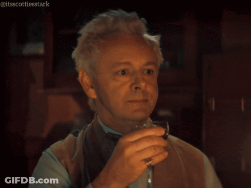Man Holding Wine I Fancy Very Light Gray GIF