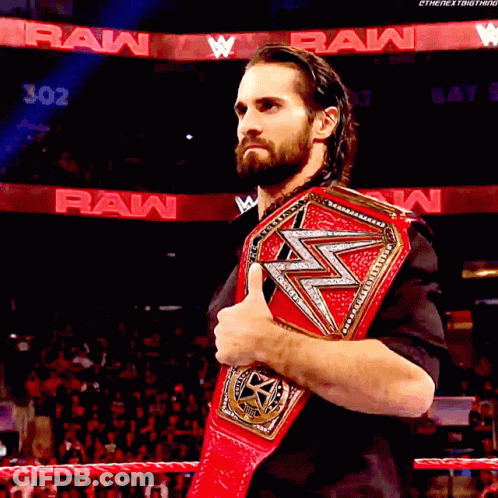 Man Holding Wrestling Belt And Thumbs Up GIF