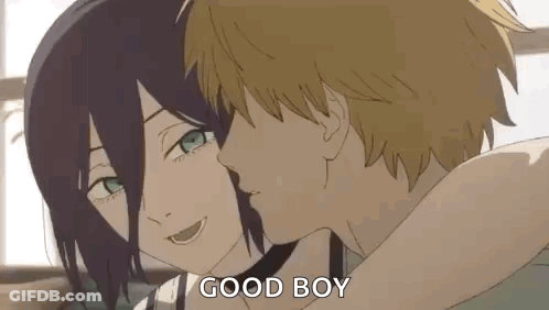 Man Hugging And Kissing Woman On Neck GIF