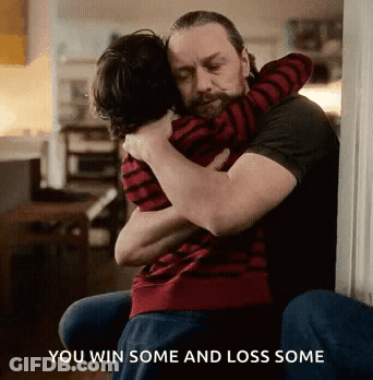 Man Hugging Boy Saying You Win Some And Lose Some GIF