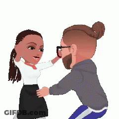 Man Hugging Crying Woman GIF