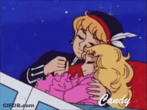 Man Hugging Girl With Candy GIF