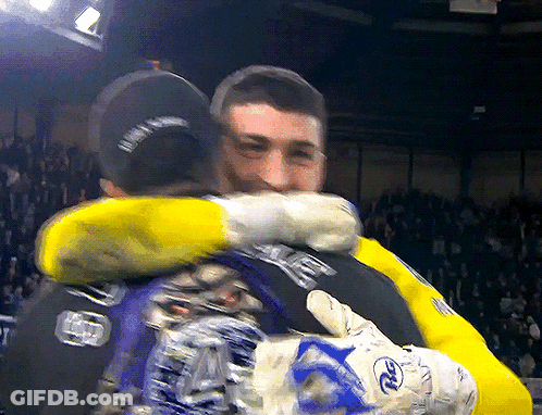 Man Hugging Man With RL Shirt GIF