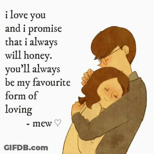 Man Hugging Woman I Love You I Promise GIF