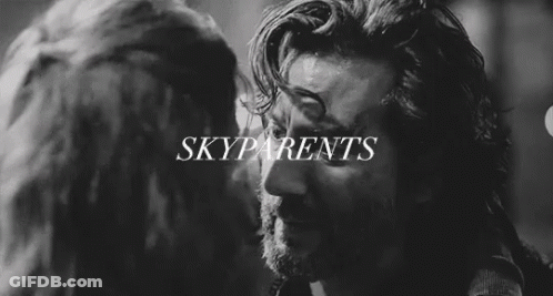 Man Hugging Woman In Black And White Skyparents GIF