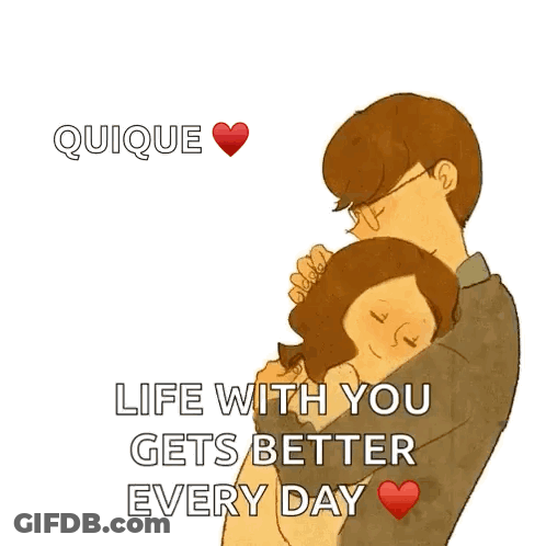 Man Hugging Woman Life With You Gets Better Every Day GIF