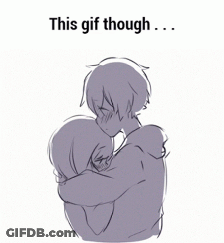 Man Hugging Woman With This Gif Though GIF