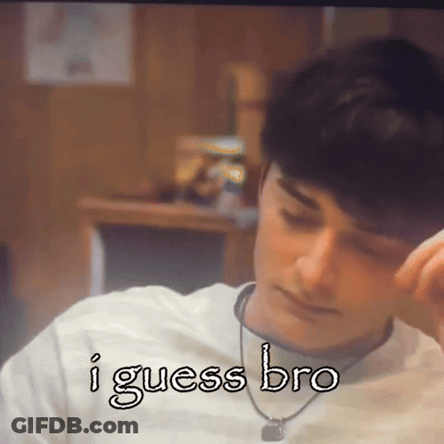 Man I Guess Bro GIF