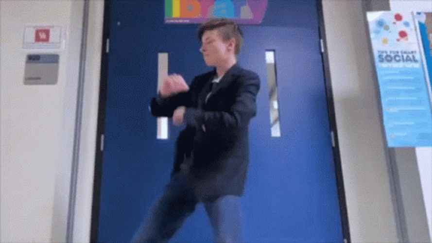 Man Imitating Tobey Maguire Dance GIF