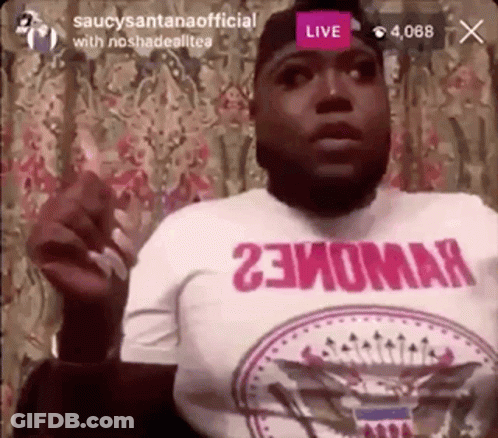 Man In 23Nomar T-Shirt Smoking GIF