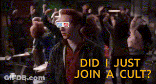 Man In 3D Glasses Says Did I Just Join A Cult GIF