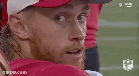 Man In 49Ers Jersey On Field GIF