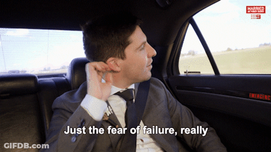 Man In A Car Fear Of Failure GIF