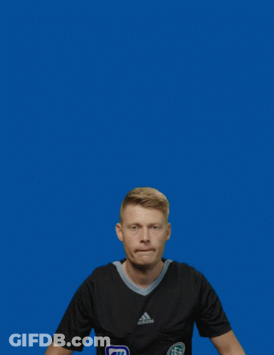 Man In Adidas Shirt Holding Sign Number 6 GIF