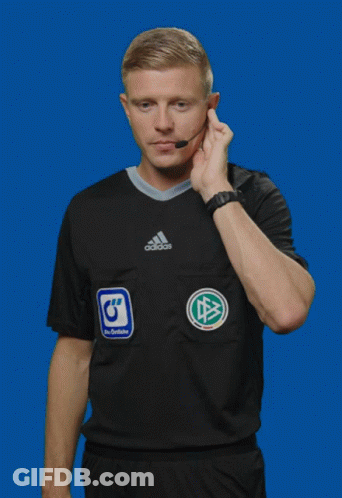 Man In Adidas Shirt Making Stop Gesture GIF