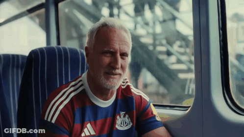 Man In Adidas Shirt Sitting GIF