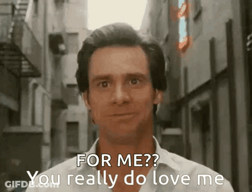 Man In Alley Saying For Me You Really Do Love Me GIF