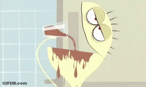 Man In American Flag Outfit Being Poured Milk GIF
