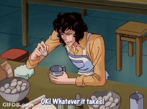 Man In Apron Saying Ok Whatever It Takes GIF
