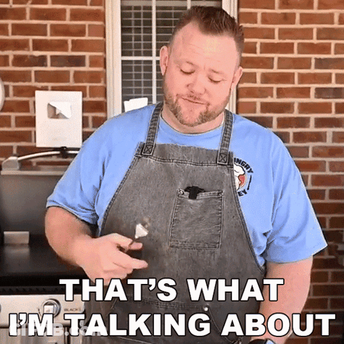 Man In Apron That's What I'm Talking About GIF