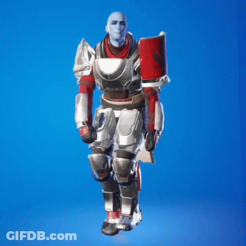 Man In Armor Dancing With Shield GIF