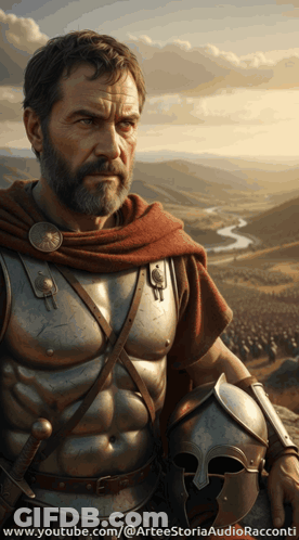 Man In Armor Painting Www.youtube.com/@arteestoria Audioracconti GIF