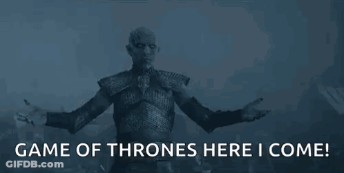 Man In Armor Says Game Of Thrones Here I Come GIF