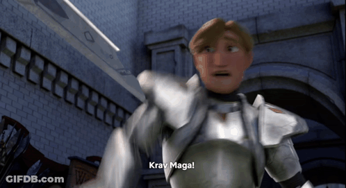 Man In Armor Says Krav Maga GIF
