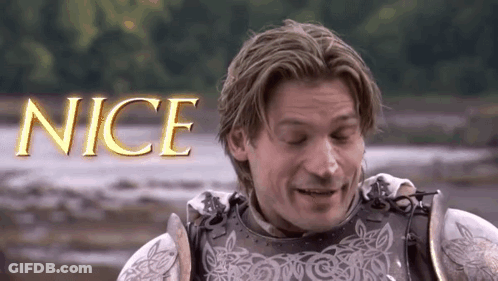 Man In Armor Smiling Saying Nice GIF