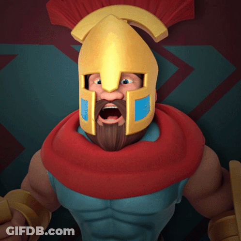 Man In Armor With Blue Eyes GIF