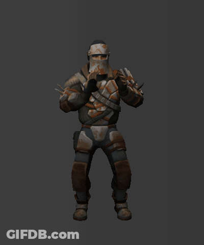 Man In Armor With Helmet GIF