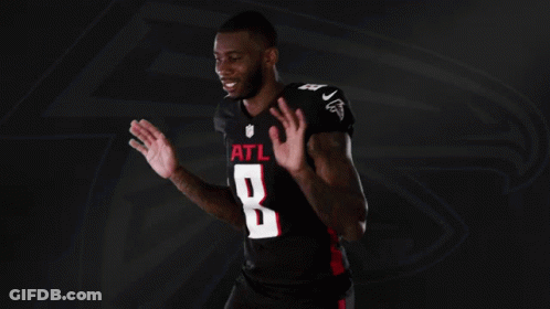 Man In ATL Jersey Number 8 GIF