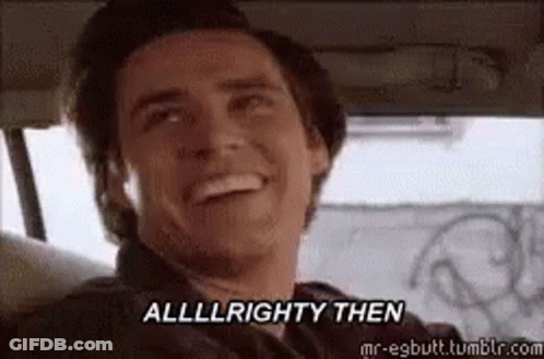 Man In Back Seat Saying Alllllrighty Then GIF