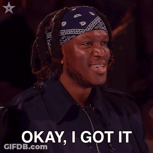 Man In Bandana And Black Shirt Saying Okay I Got It GIF