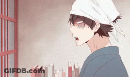Man In Bandana And Hat At Window GIF