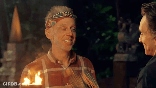 Man In Bandanna Saying Survivor Smiles GIF