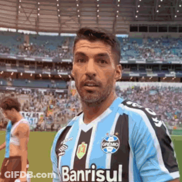 Man In Banrisul Jersey On Field GIF