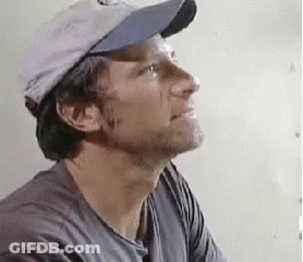 Man In Baseball Cap And Gray Shirt GIF