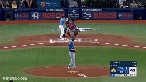 Man In Baseball Cap And Purple Shirt Making A Face GIF