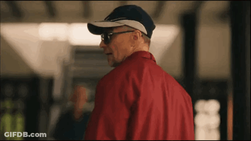 Man In Baseball Cap And Sunglasses GIF