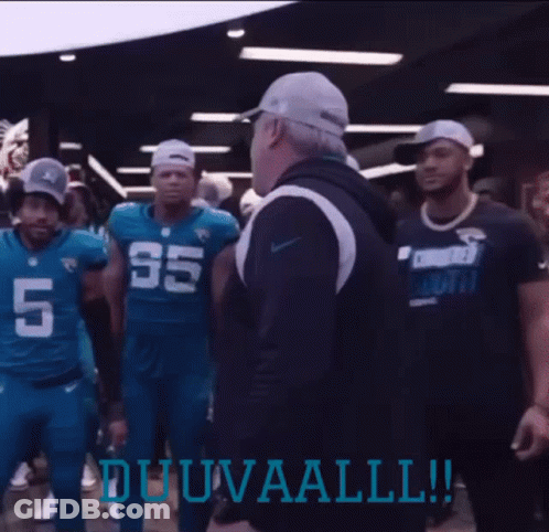 Man In Baseball Cap Dancing In Front Of Football Players Duuvaall GIF
