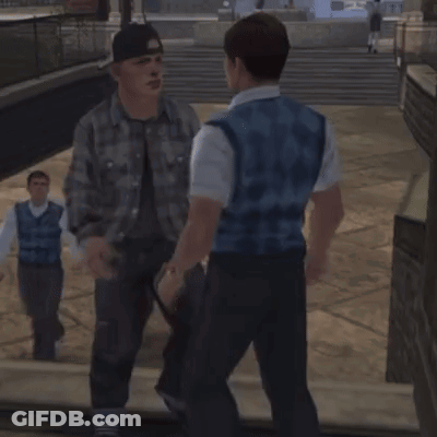 Man In Baseball Cap Hugging Man In Blue Shirt GIF