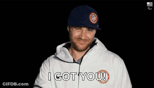 Man In Baseball Cap Pointing I Got You GIF